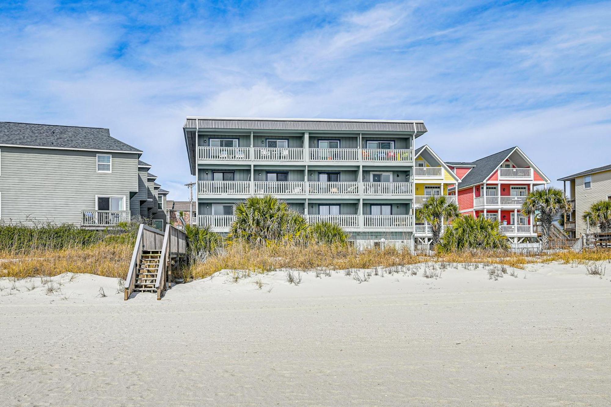 On-The-Beach Escape Oceanfront In Surfside! Myrtle Beach Exterior foto