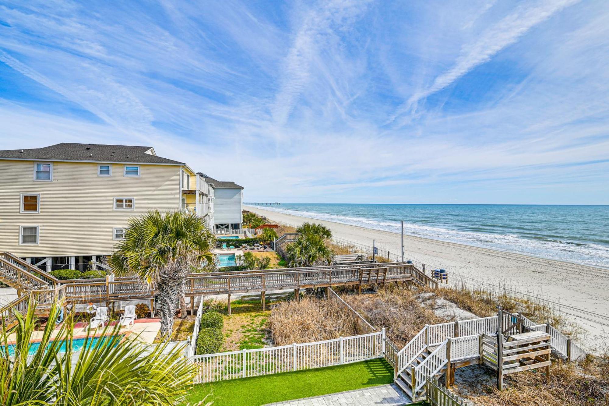 On-The-Beach Escape Oceanfront In Surfside! Myrtle Beach Exterior foto